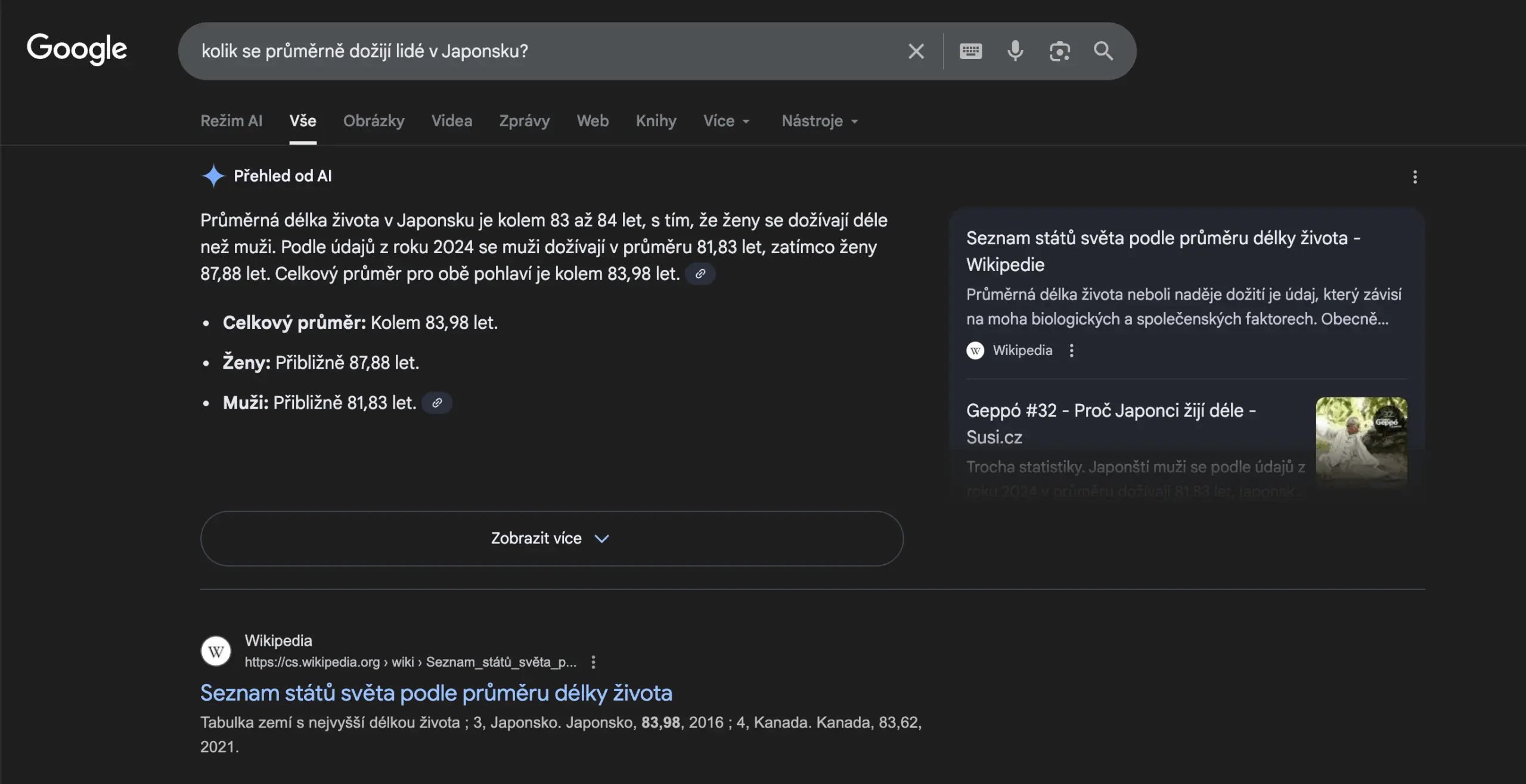 Optimalizace webu pro AI vyhledávání