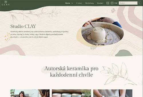 Šablona inPage - Keramická dílna