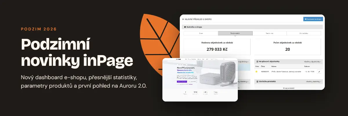 Podzimní novinky inPage 2026 Podzimní novinky inPage 2026