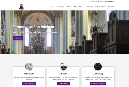 Šablona inPage - Farnost