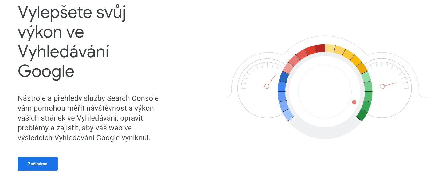 Registrace do Google Search Console